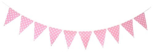 Polka Dot Garland Pink